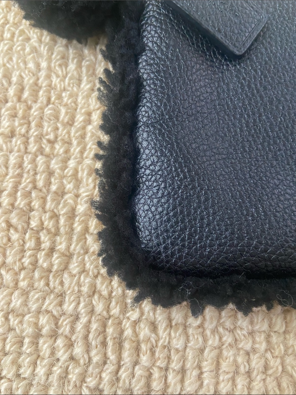 Coach Nolita Shearling Trim Wristlet - Picture 5 of 6